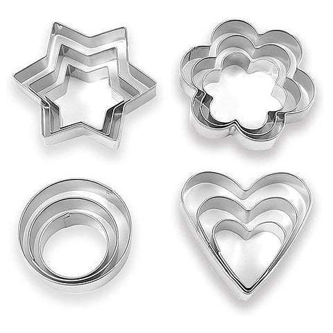 SYGA 12 Pieces Cookie Cutter Stainless Steel Cookie Cutter